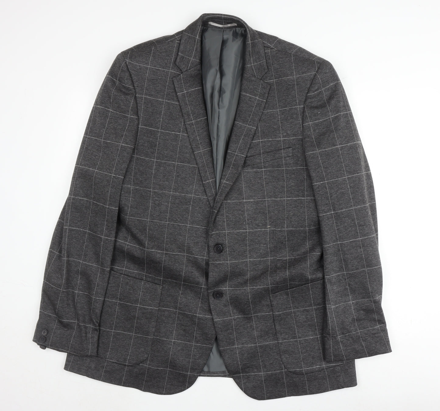 Burton Menswear Grey Check Blazer 46XL Men's Jacket