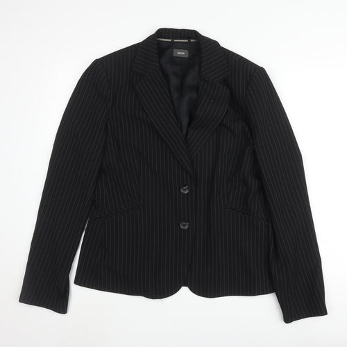 Mexx Women's Black Pinstripe Suit Jacket Size 18