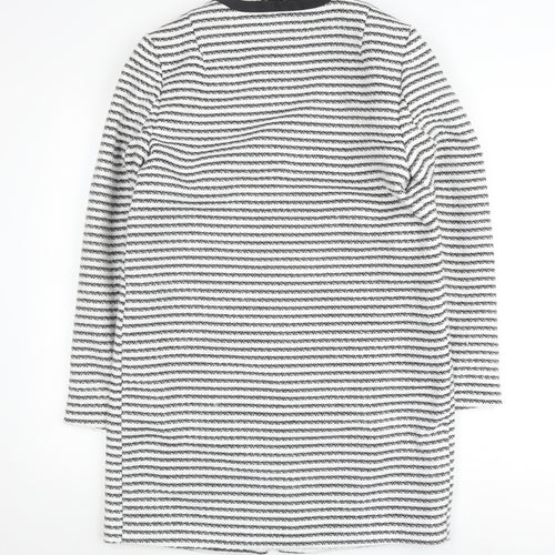 Marks and Spencer Women's Black & White Striped Jacket Size 10