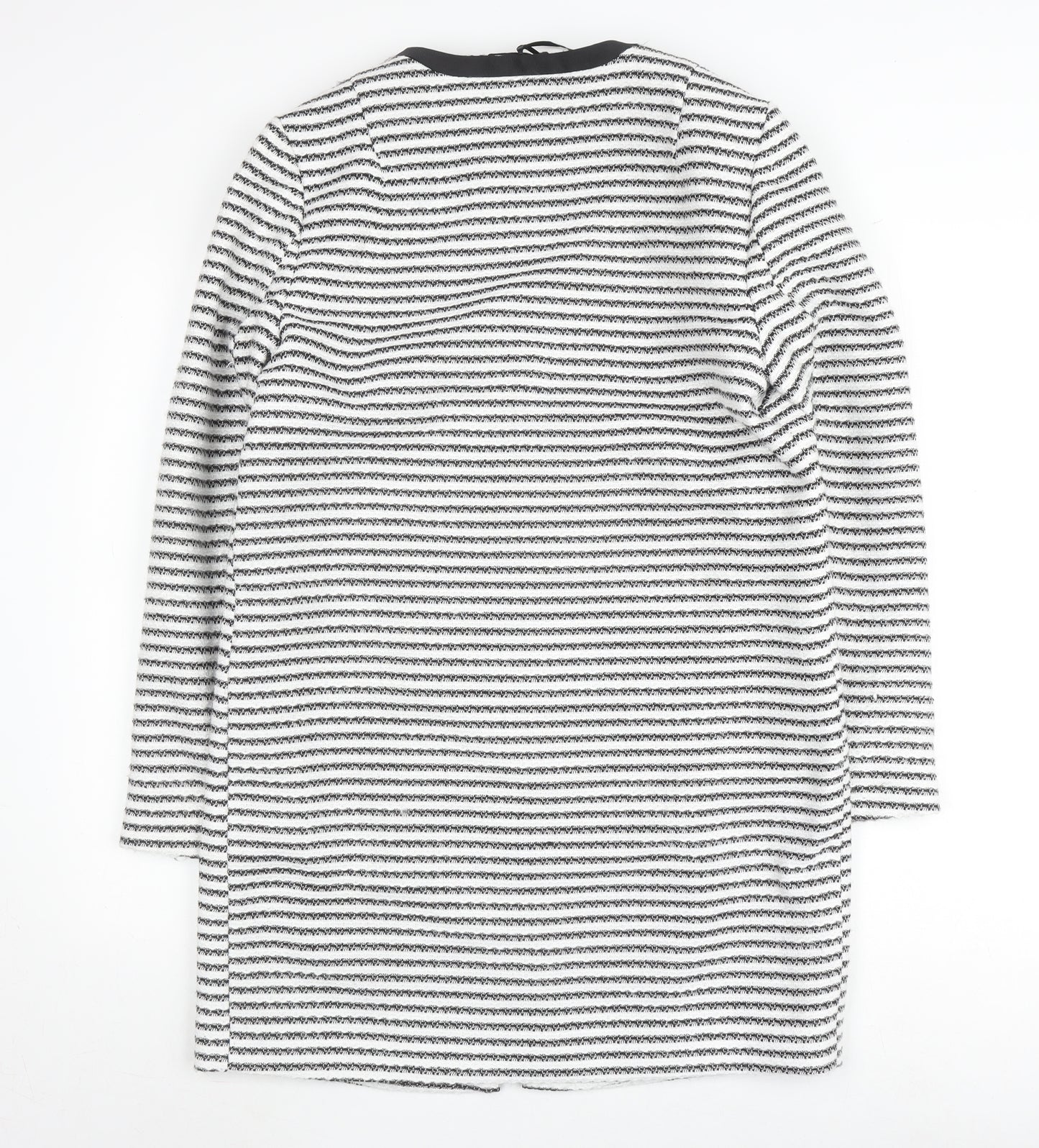 Marks and Spencer Women's Black & White Striped Jacket Size 10