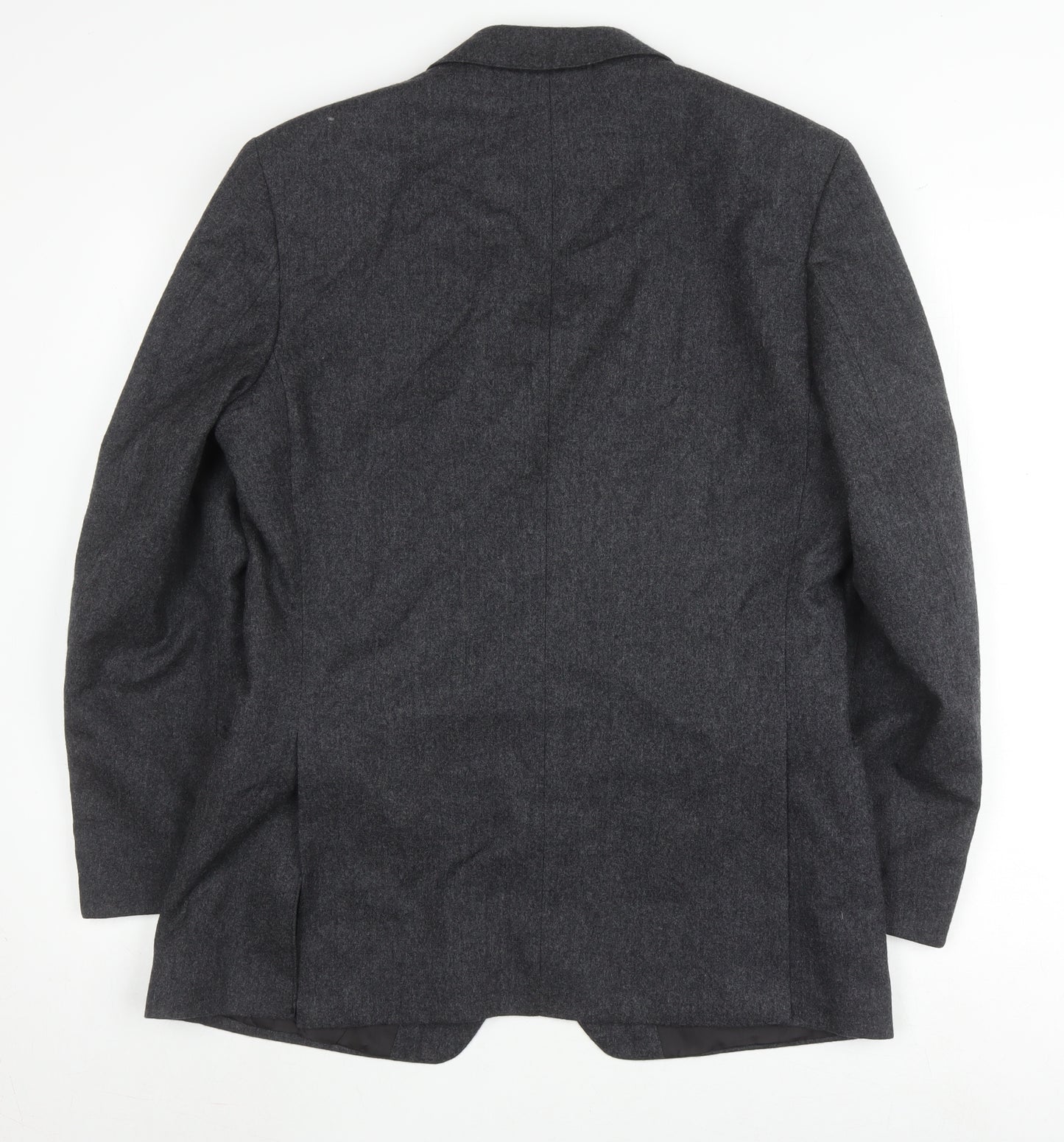 St Michael Men's Grey Wool Blazer Jacket 38S