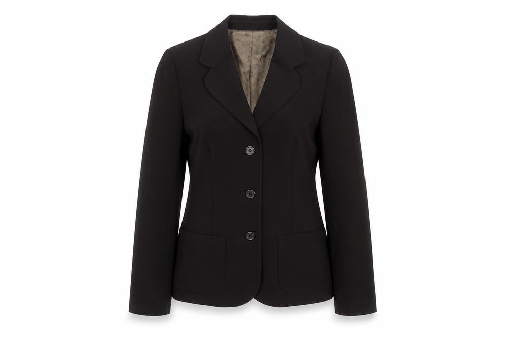 Front view of Oasis Women's Black Suit Jacket, size 12, Business Wear