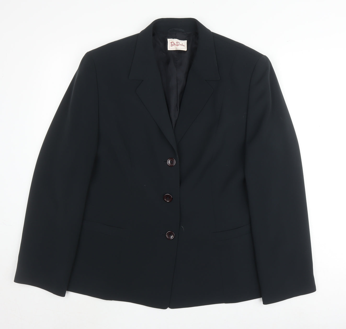 Betty Barclay Women's Black Blazer, Size 18, Lined, Workwear
