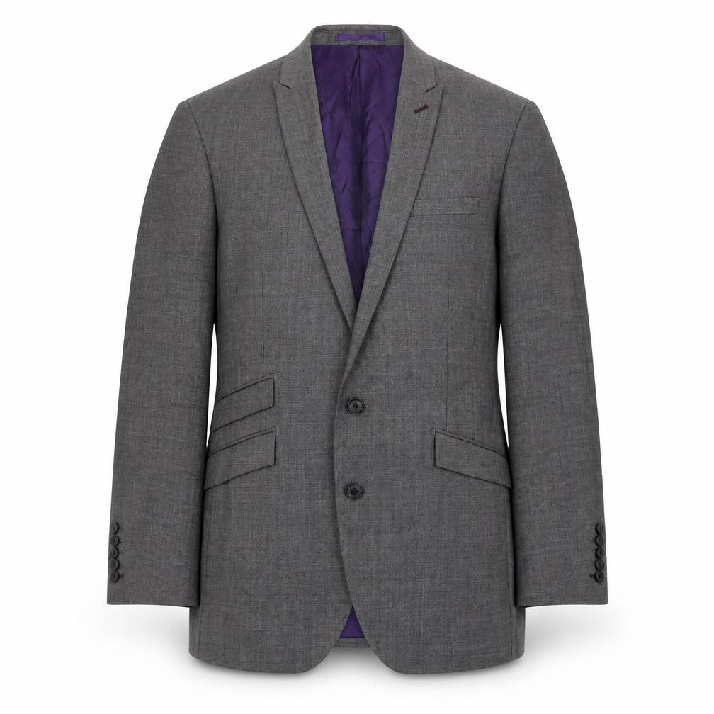 Front view of Next Men's Grey Wool Blazer Jacket 40R