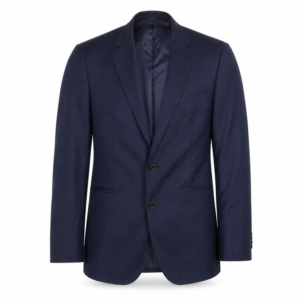Front view of T.M. Lewin Men's Blue Slim Fit Blazer 43R