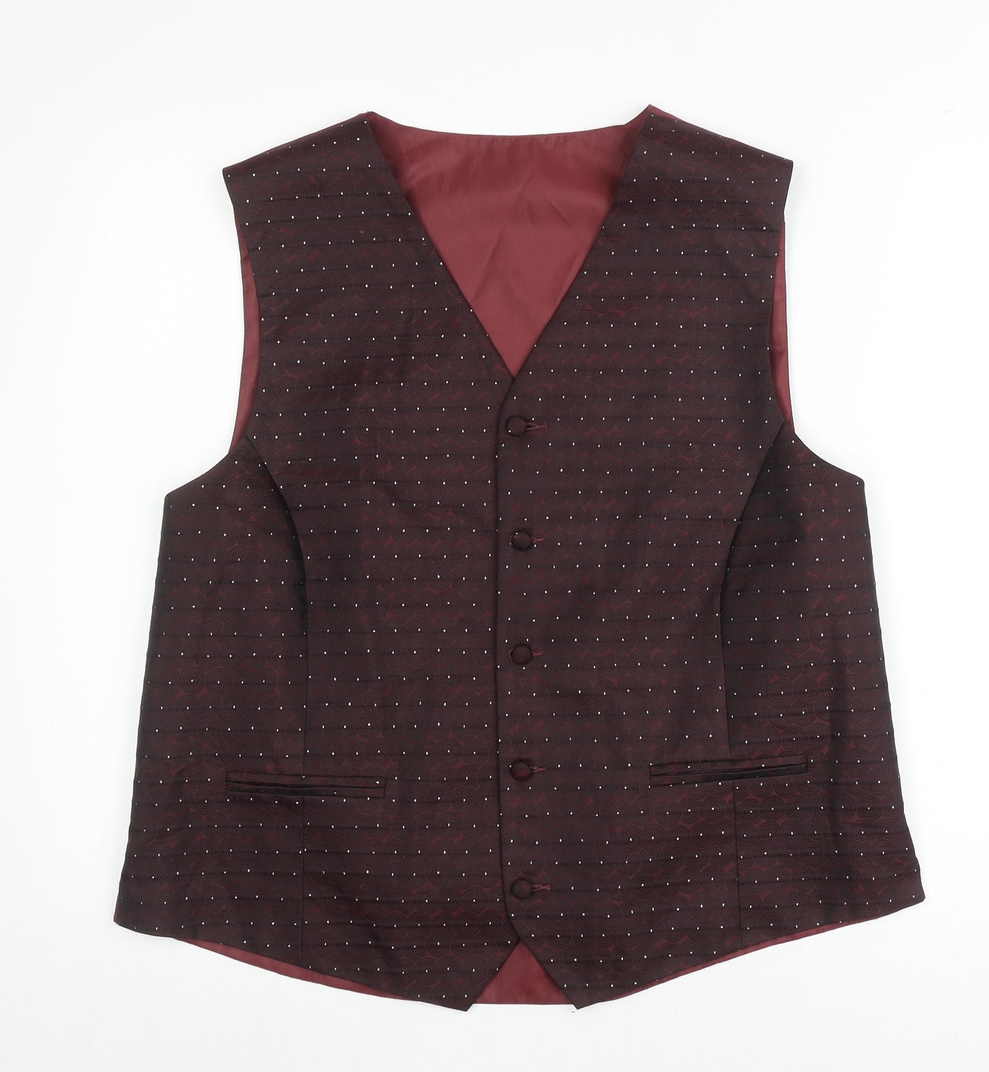 Marks and Spencer Men's Red Silk Waistcoat 44