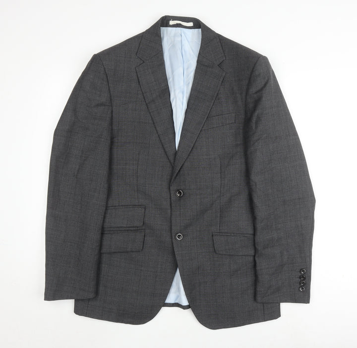 Marks and Spencer Men's Grey Wool Blazer 38 Short