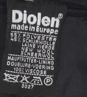 Diolen Men's Black Blazer UK 46 Single-Breasted Formal