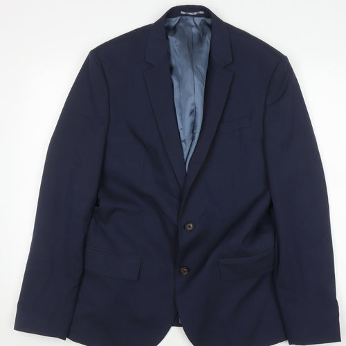 River Island Men's Blue Blazer 42 Regular