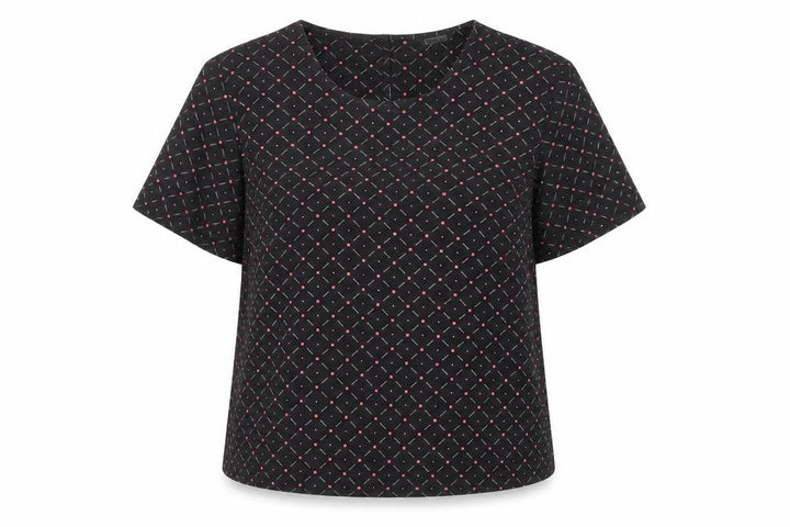 Debenhams Women's Black Geometric Blouse Size 14
