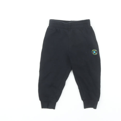 Converse Unisex Black Jogger Trousers 18 Months