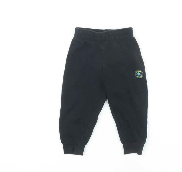 Converse Unisex Black Jogger Trousers 18 Months