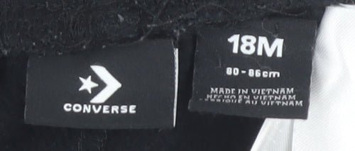 Converse Unisex Black Jogger Trousers 18 Months