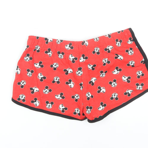 Disney Women’s Red Cartoon Shorts, Size S