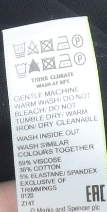 Marks and Spencer Women's Black Trousers Size 14