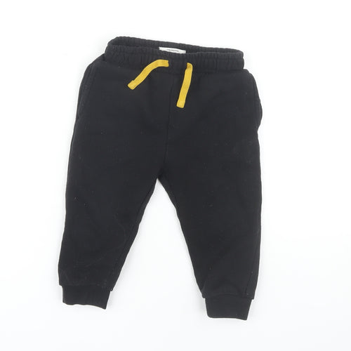 Ben Sherman Boys Black Jogger Trousers 2 Years Casual