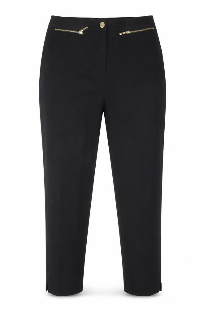 Front view of Marks & Spencer Women's Black Trousers, size 14
