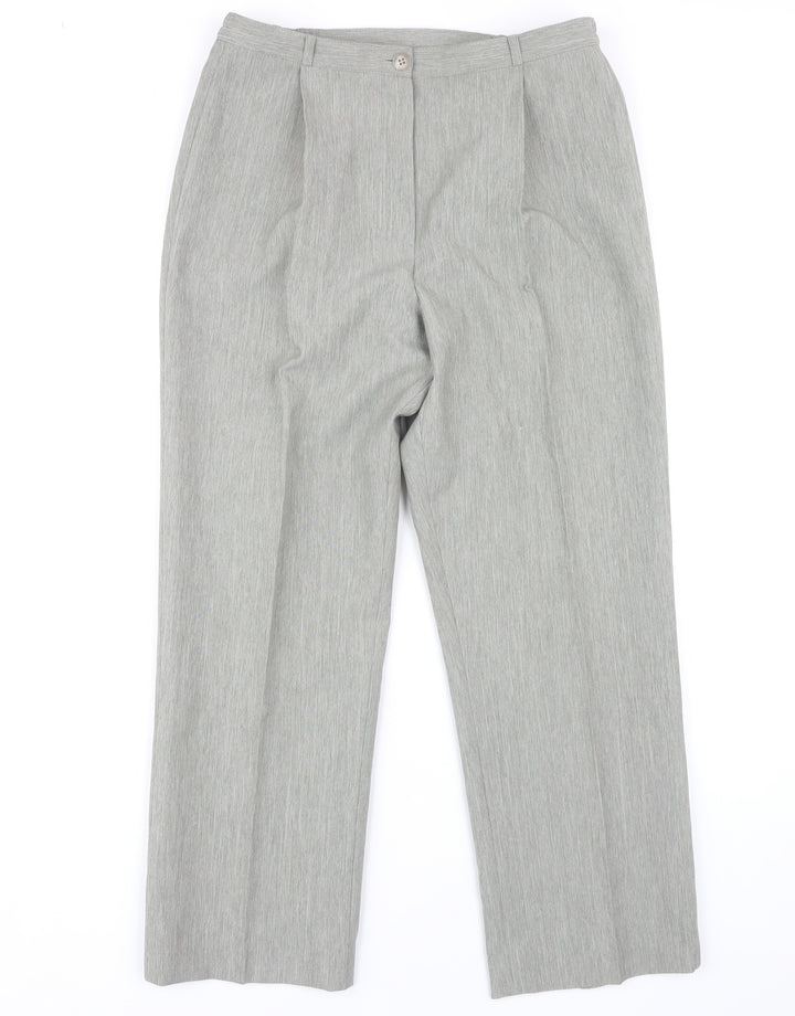 Debenhams Women's Grey Dress Pants, Size 12, Classic Fit
