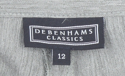 Debenhams Women's Grey Dress Pants, Size 12, Classic Fit