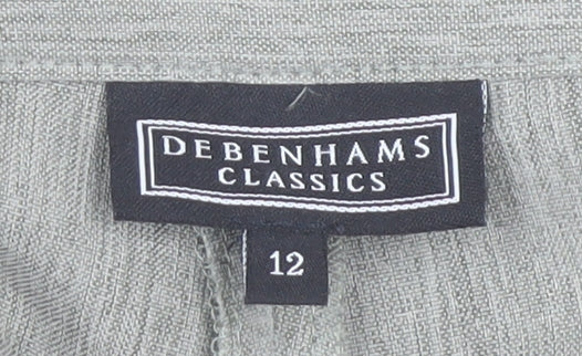 Debenhams Women's Grey Dress Pants, Size 12, Classic Fit