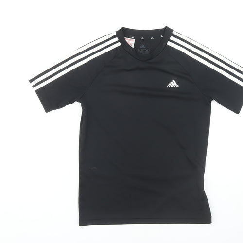 Adidas Boys Black T-Shirt 11-12 Years Gym & Training Pullover