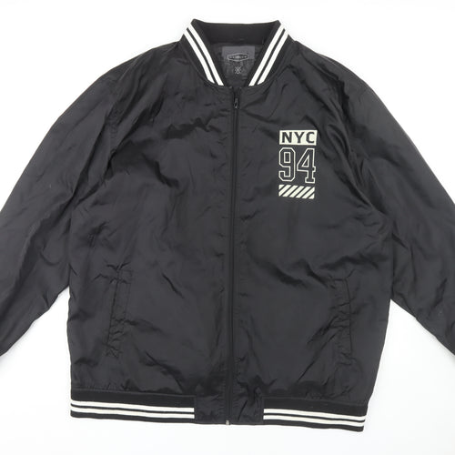 Label-J Men's Black 2XL Bomber Jacket