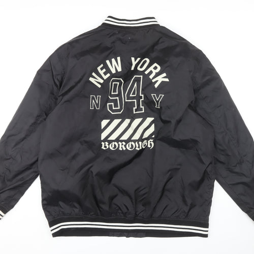 Label-J Men's Black 2XL Bomber Jacket
