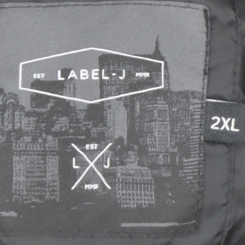 Label-J Men's Black 2XL Bomber Jacket