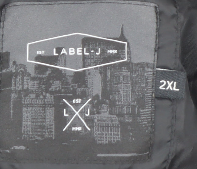 Label-J Men's Black 2XL Bomber Jacket