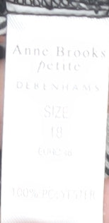 Anne Brooks Women's Black Button-Up Shirt Size 18