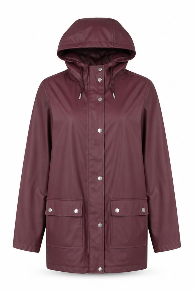 Dorothy Perkins Women's Red Hooded Rain Coat UK 12