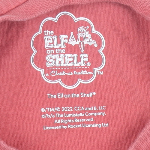 Nutmeg Boys Red Elf on the Shelf Christmas T-Shirt 3-4 Years