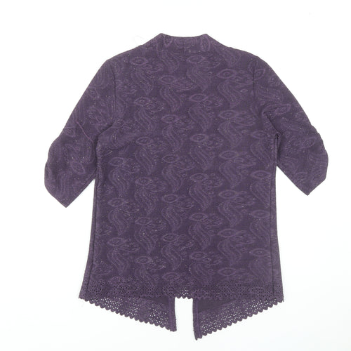 Anna Rose Women's Purple Tunic Blouse, Size S