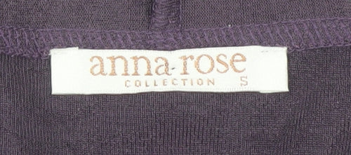 Anna Rose Women's Purple Tunic Blouse, Size S