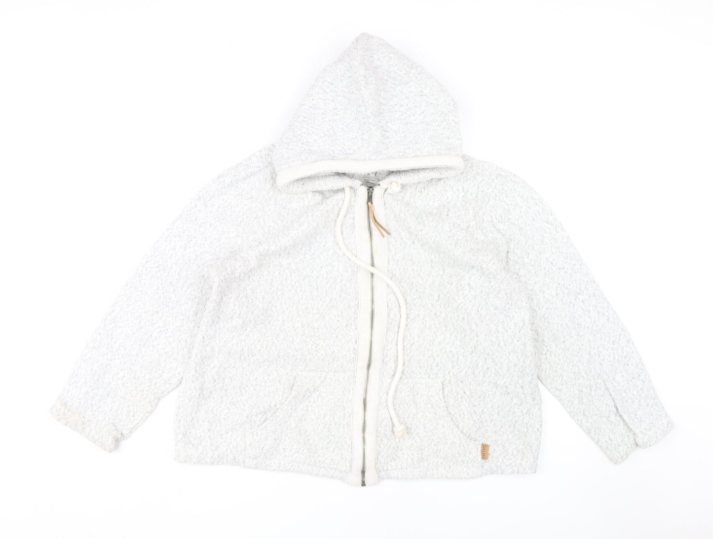 FatFace Women's Ivory Full Zip Hoodie Size 14
