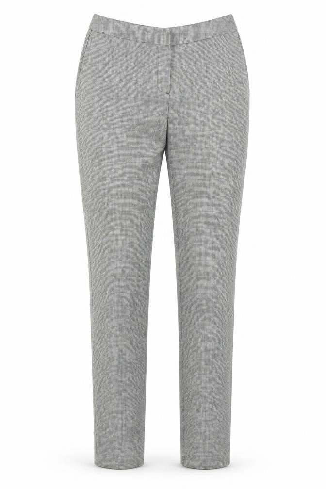 Front view of Next Women’s Grey Skinny Trousers UK 8, Polyester Blend