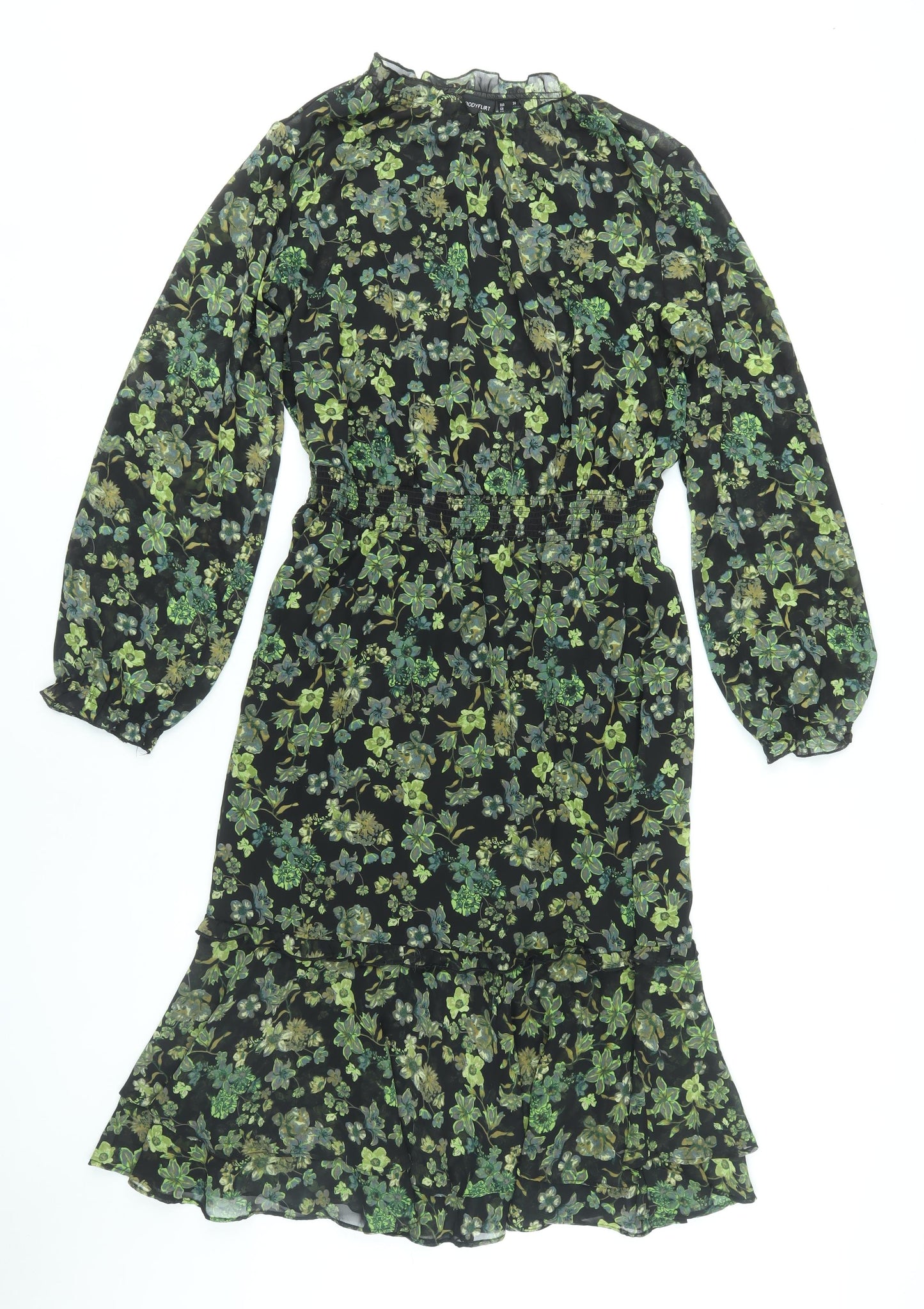 Bodyflirt Women's Multicoloured Floral Dress Size 10