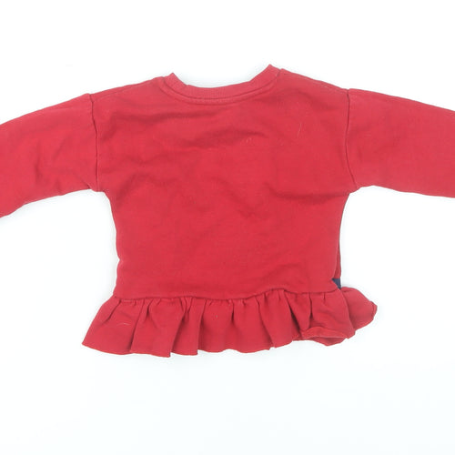 Disney Baby Red Minnie Mouse Christmas T-Shirt 12-18M