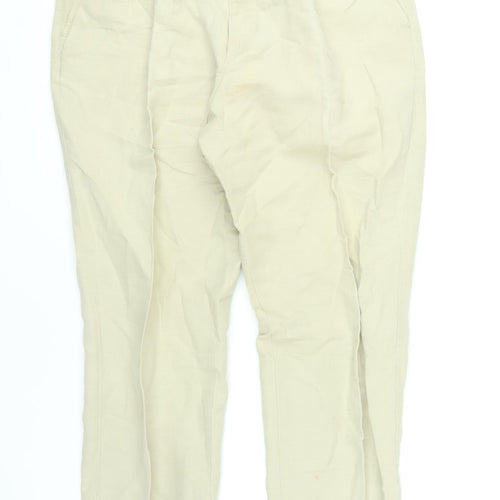 Marks and Spencer Beige Chino Trousers 34R Men's