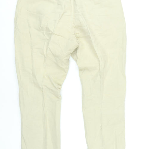 Marks and Spencer Beige Chino Trousers 34R Men's