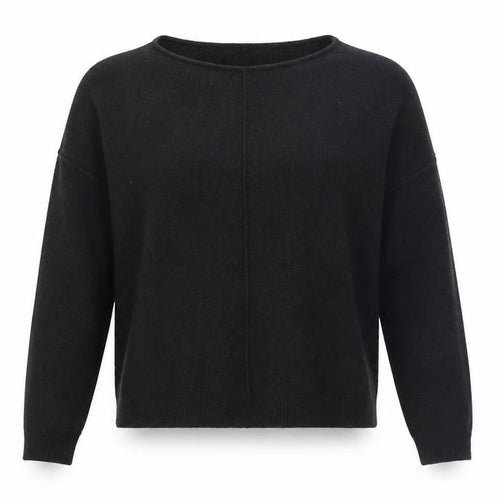 Hush Women's Black Boat Neck Jumper Size 2XS/XS