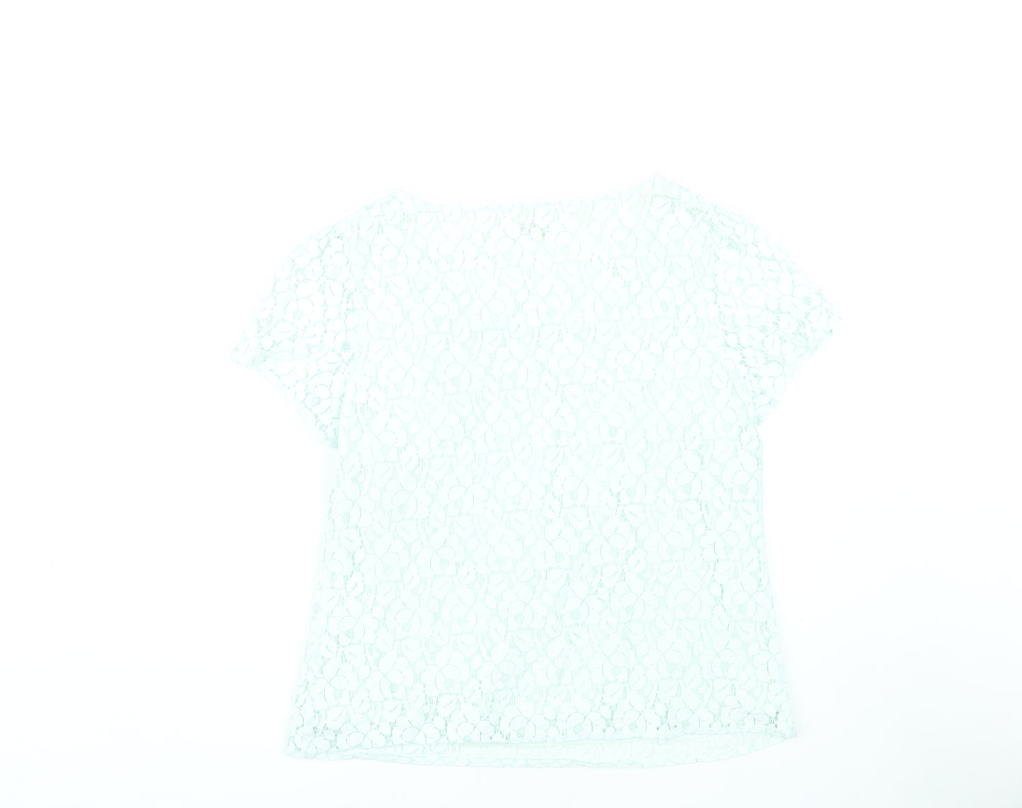 Monsoon Women's White Lace T-Shirt Size 14 Casual