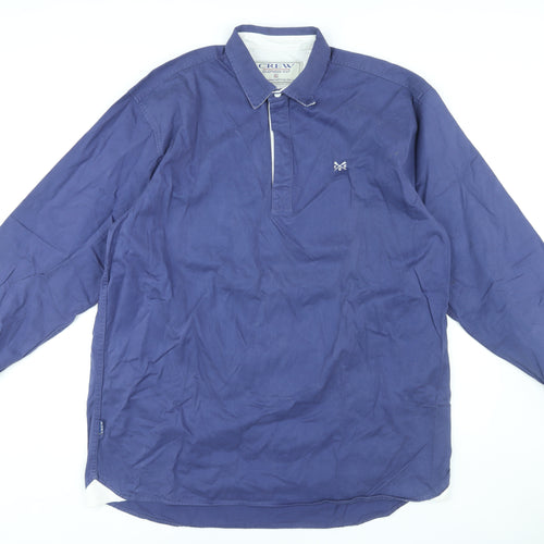 Crew Clothing Co. Men's Blue Long Sleeve Shirt XL