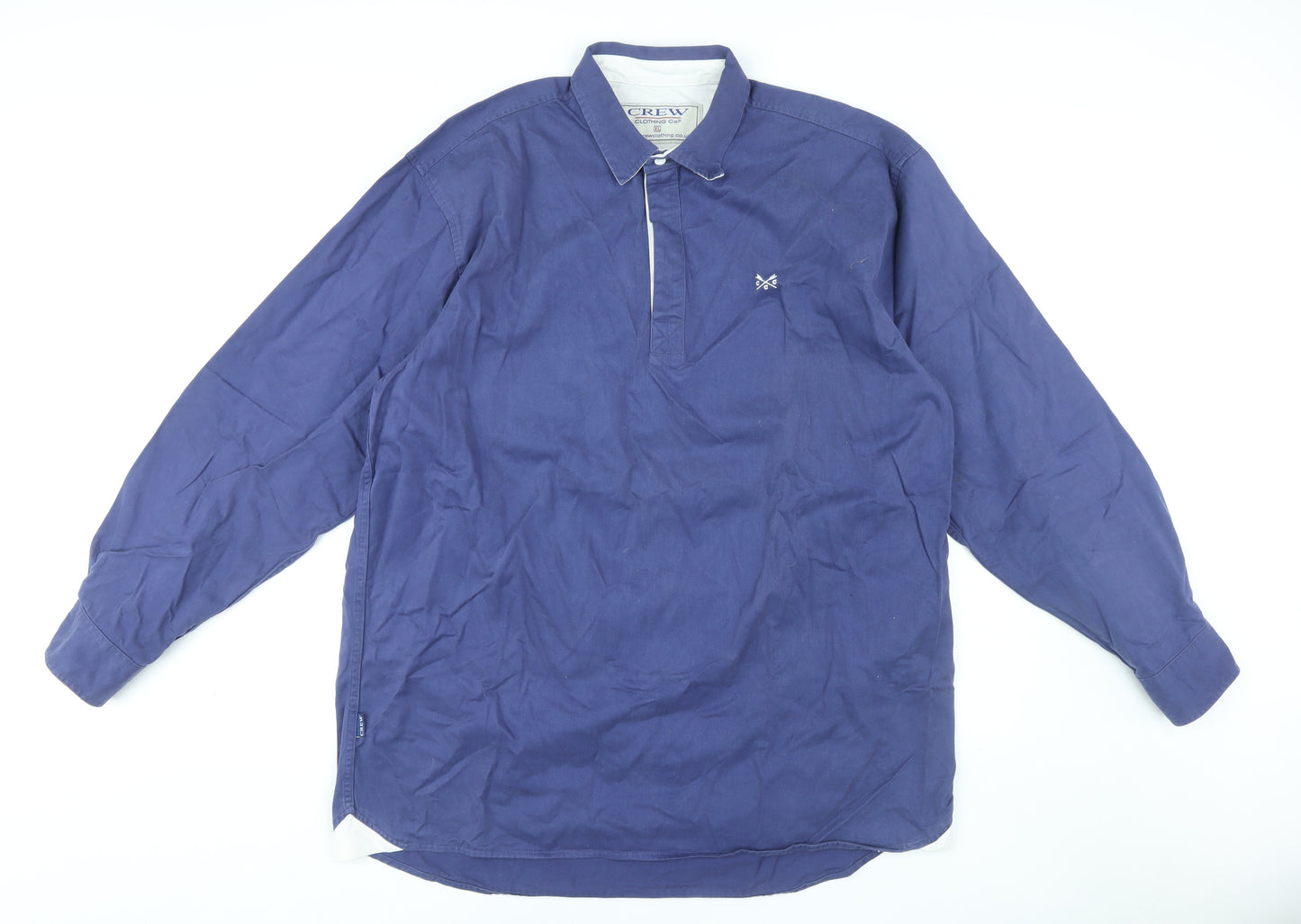 Crew Clothing Co. Men's Blue Long Sleeve Shirt XL