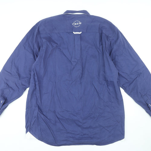 Crew Clothing Co. Men's Blue Long Sleeve Shirt XL