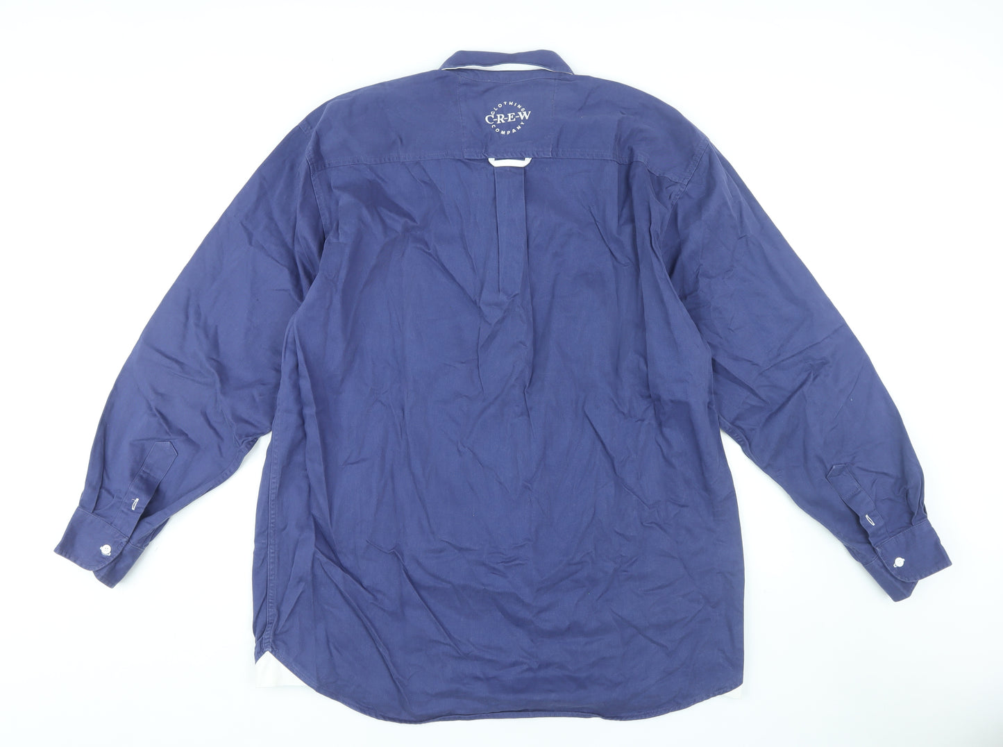 Crew Clothing Co. Men's Blue Long Sleeve Shirt XL