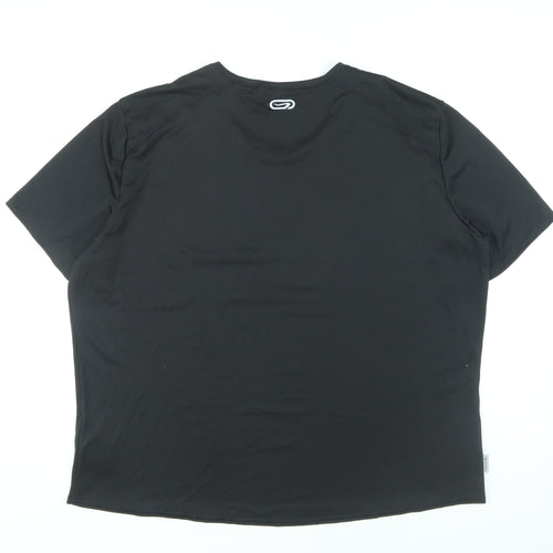 Kalenji Men's Black 3XL Athletic T-Shirt