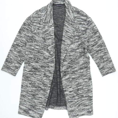 Marks and Spencer Grey Women's Mid-Length Open Cardigan