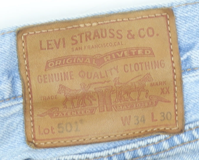 Levi's 501 Men's Blue Straight Jeans 34 x 30