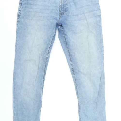 George Men's Slim Blue Jeans, 34 Waist, Light Wash